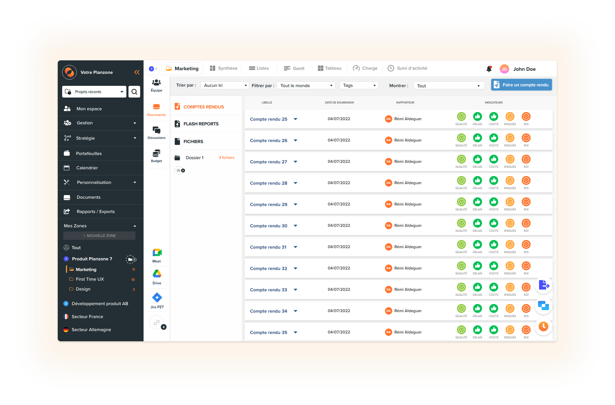 gestion des ressources