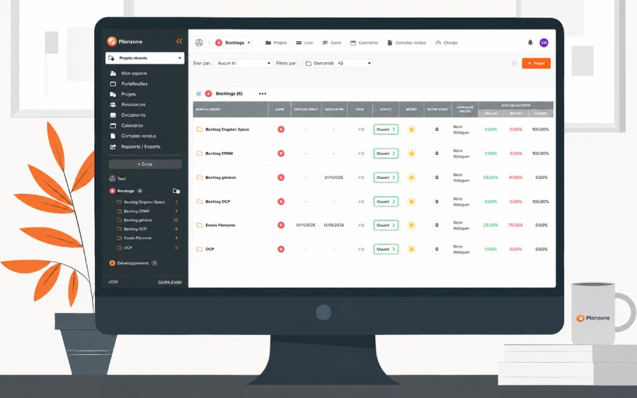 logiciel PPM Planzone pour vos projets